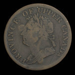 Canada, inconnu, 1/2 penny : 1832
