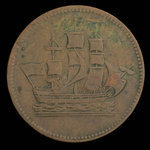 Canada, inconnu, 1/2 penny <br /> 1835