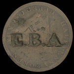 Canada, inconnu, 1/2 penny <br /> 1820