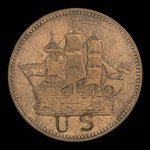 Canada, inconnu, 1/2 penny <br /> 1835