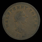 Canada, inconnu, 1/2 penny <br /> 1815