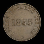 Canada, George Davies, 1/2 penny <br /> 1855