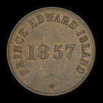 Canada, George Davies, 1/2 penny <br /> 1857