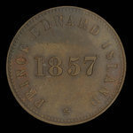 Canada, George Davies, 1/2 penny <br /> 1857