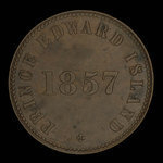 Canada, George Davies, 1/2 penny <br /> 1857