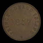 Canada, George Davies, 1/2 penny <br /> 1857