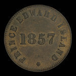 Canada, George Davies, 1/2 penny <br /> 1857