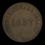 Canada, George Davies, 1/2 penny <br /> 1857