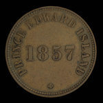 Canada, George Davies, 1/2 penny <br /> 1857