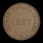 Canada, George Davies, 1/2 penny <br /> 1857