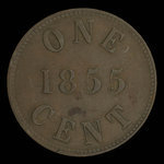 Canada, James Duncan & Co., 1 cent <br /> 1855