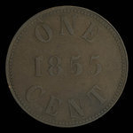Canada, James Duncan & Co., 1 cent <br /> 1855