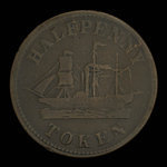 Canada, James Duncan & Co., 1/2 penny <br /> 1858