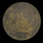 Canada, inconnu, 1/2 penny <br /> 1815