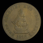 Canada, inconnu, 1/2 penny <br /> 1815