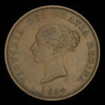 Canada, Province du Nouveau-Brunswick, 1 penny <br /> 1854