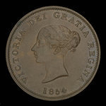 Canada, Province du Nouveau-Brunswick, 1 penny <br /> 1854