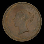 Canada, Province du Nouveau-Brunswick, 1/2 penny <br /> 1854