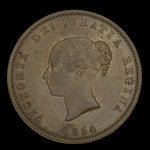 Canada, Province du Nouveau-Brunswick, 1/2 penny <br /> 1854