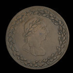 Canada, Joseph Tiffin, 1/2 penny <br /> 1812