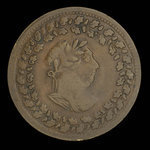 Canada, inconnu, 1/2 penny <br /> 1812