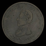 Canada, inconnu, 1/2 penny <br /> 1813