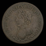 Canada, inconnu, 1/2 penny <br /> 1813