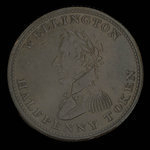 Canada, inconnu, 1/2 penny <br /> 1814
