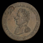 Canada, inconnu, 1/2 penny <br /> 1813