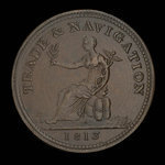 Canada, inconnu, 1 penny <br /> 1813