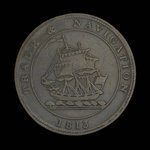 Canada, inconnu, 1/2 penny <br /> 1813