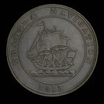 Canada, inconnu, 1/2 penny <br /> 1813