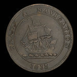 Canada, inconnu, 1/2 penny <br /> 1813