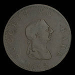 Canada, inconnu, 1/2 penny <br /> 1812