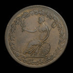 Canada, inconnu, 1/2 penny <br /> 1814