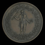 Canada, inconnu, 1/2 penny <br /> 1830