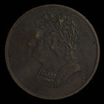 Canada, inconnu, 1/2 penny <br /> 1820