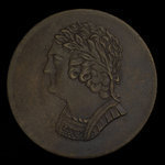 Canada, inconnu, 1/2 penny <br /> 1820