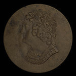 Canada, inconnu, 1/2 penny <br /> 1820