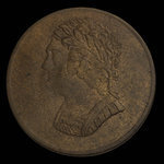 Canada, inconnu, 1/2 penny <br /> 1820