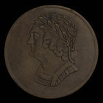 Canada, inconnu, 1/2 penny <br /> 1820