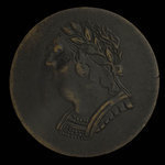 Canada, inconnu, 1/2 penny <br /> 1820