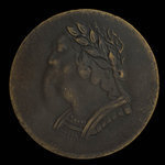 Canada, inconnu, 1/2 penny <br /> 1820