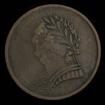 Canada, inconnu, 1/2 penny <br /> 1820