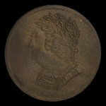Canada, inconnu, 1/2 penny <br /> 1820