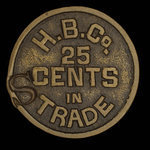 Canada, Compagnie de la Baie d'Hudson, 25 cents <br />