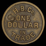 Canada, Compagnie de la Baie d'Hudson, 1 dollar <br />