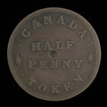 Canada, inconnu, 1/2 penny <br /> 1831