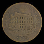 Canada, Banque de Montréal, 1/2 penny : 1838