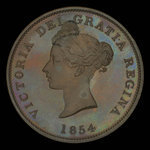 Canada, Province du Nouveau-Brunswick, 1 penny <br /> 1854